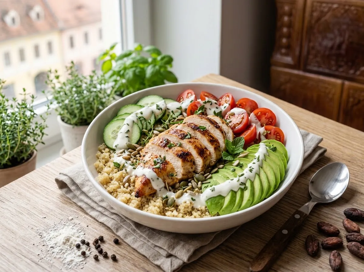 Chicken & quinoa bowl