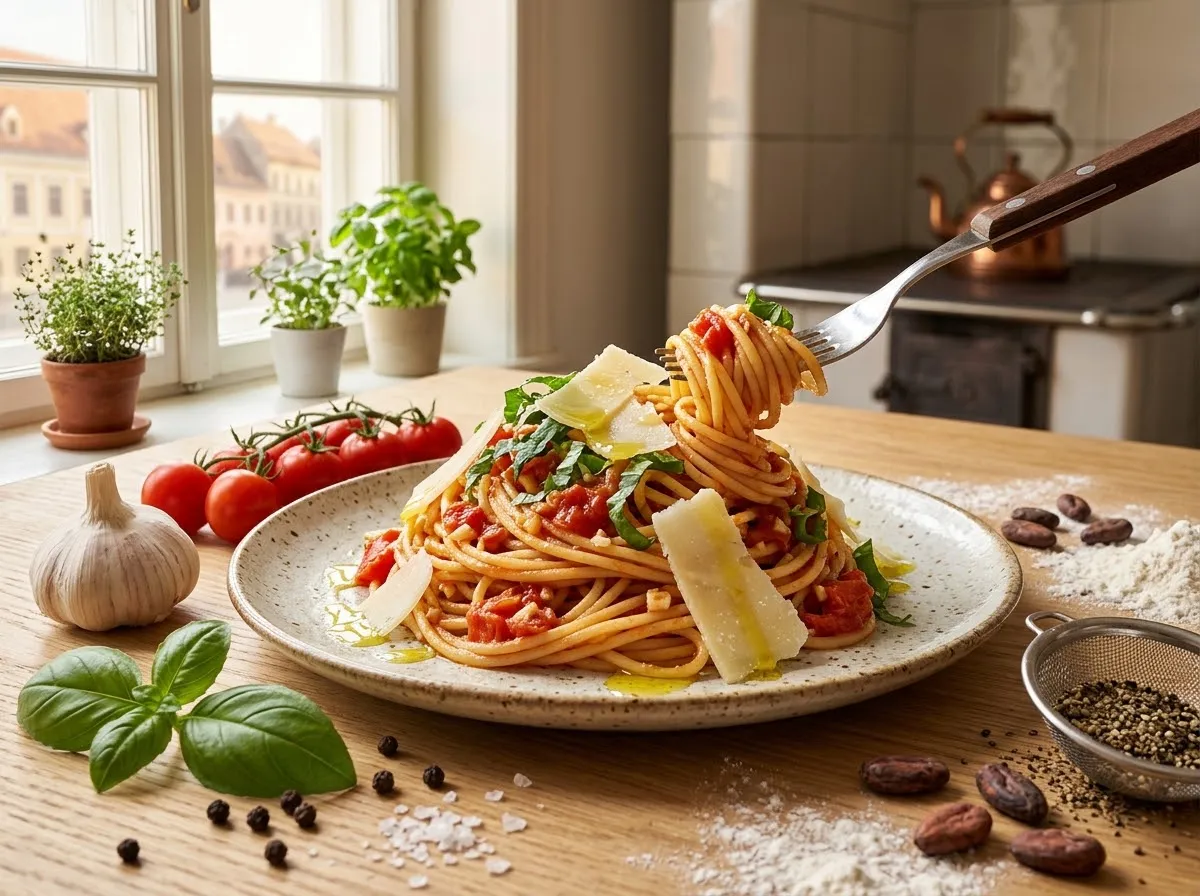 Tomato & basil pasta